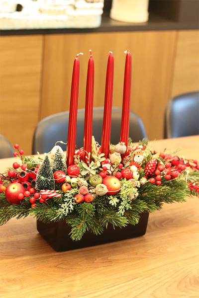 Moko Xmas, adwentowy stroik świąteczny LED