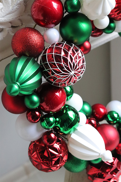 wianek bożonarodzeniowy Bombki	