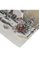 Zimowa Chatka, świąteczny bieżnik gobelinowy	