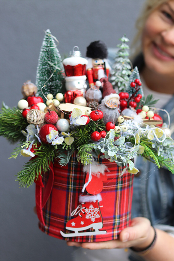 flowerbox świąteczny, Dziadek do Orzechów Mini 2