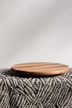 OD RĘKI Bamboo, drewniana patera obrotowa, wym.4x30cm 