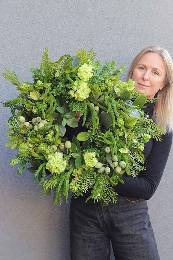 Green Kalinei, zielony wianek na drzwi