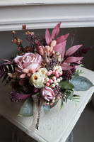 Lubina, różowa kompozycja kwiatowa