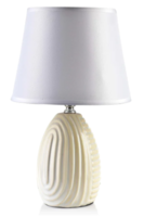 lampa stołowa z ceramiczną podstawą, Letti Beige B, wys.33cm