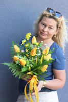 Żółta Energia New, wiosenny bukiet do wazonu