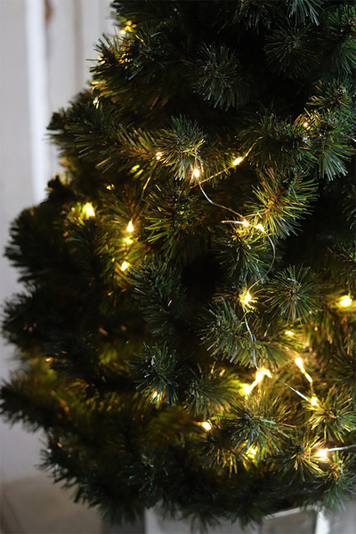 Konika Gera, choinka sztuczna w srebrnej donicy