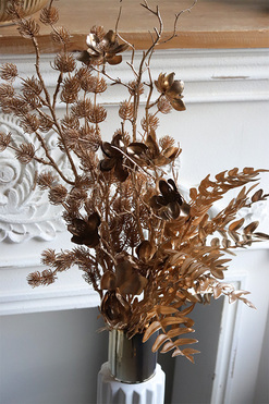 Jerusalem Gold, świąteczny bukiet kwiatów w wazonie, wys.75cm 