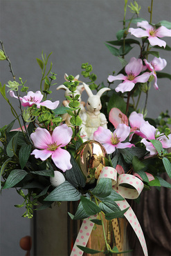 Figaro Easter, stroik wielkanocny z zajączkami, wys.50cm 