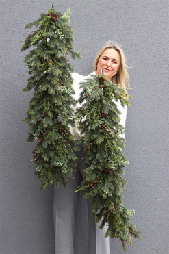 OD RĘKI Green Trends, zimowa girlanda dekoracyjna, dł.100cm