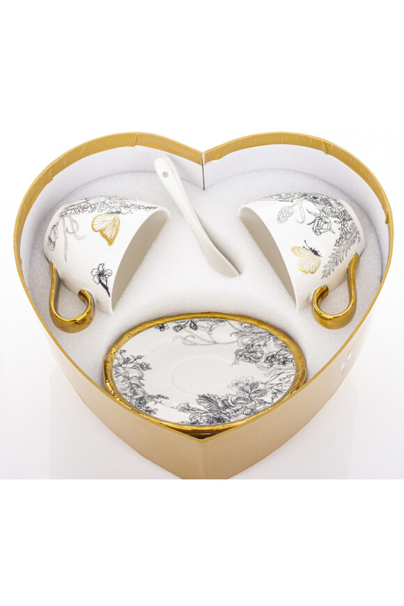 Butterfly Garden, filiżanka z łyżeczką