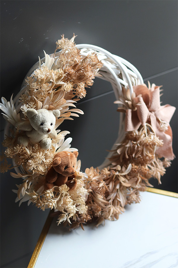 Misie Teddy, uroczy wianek