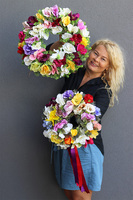 Na Ludowo, kwiatowy wianek dekoracyjny