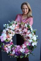 Genova, komplet nagrobny, wieniec + bukiet