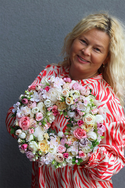 Romantyczny Dom, wysokiej jakości niebieski wianek na drzwi, śr.30cm 