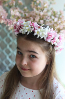 delikatny wianek na głowę Cyntia
