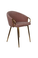 Rotterdam, krzesło z obiciem, różowe