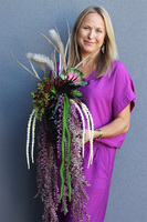 Cristina Head Lux, kompozycja sukulenty w głowie, wys.50cm+zwisy