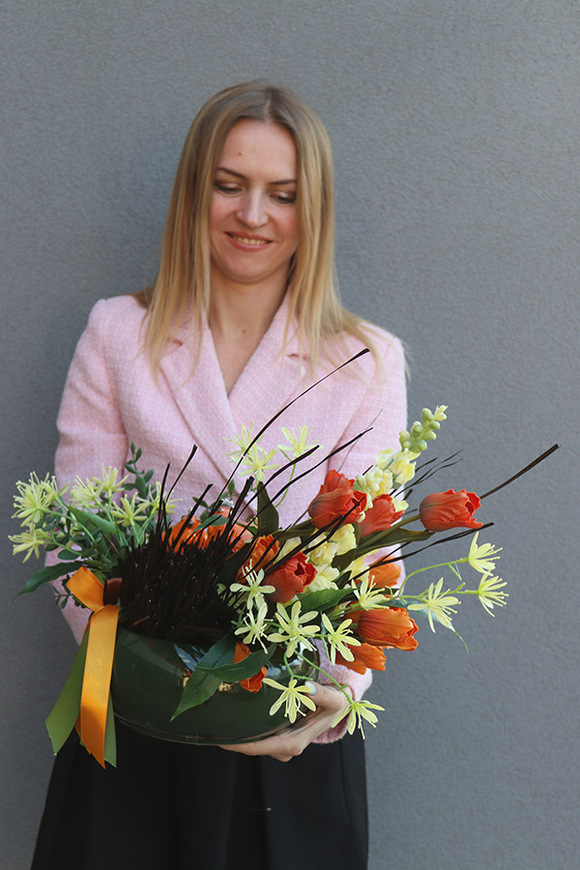 Cynamonovo Coco, stroik wielkanocny z kurami