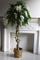 Wisteria Biała Gold Line, sztuczna roślina w donicy