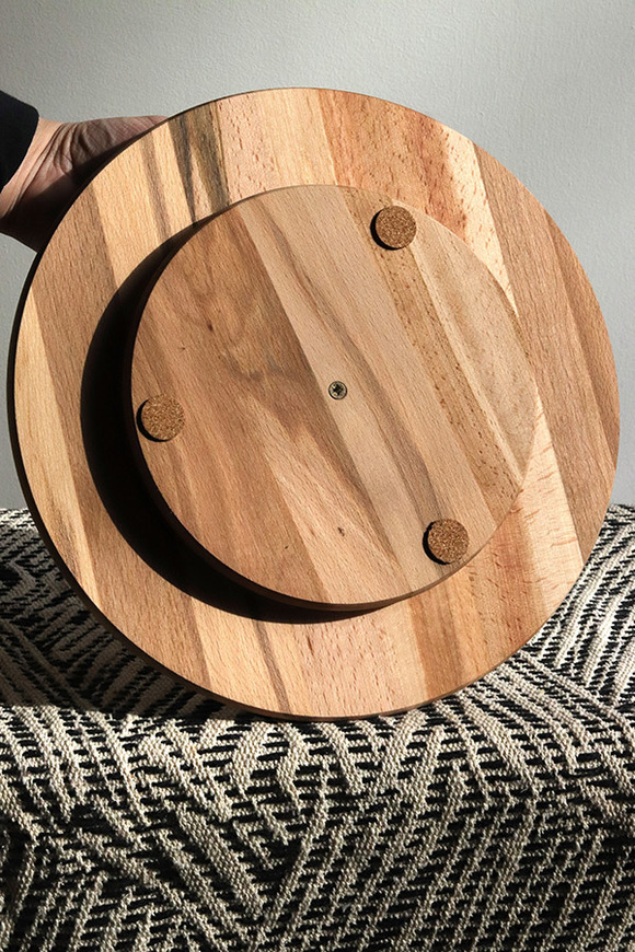 Bamboo, drewniana patera obrotowa, wym.4x30cm