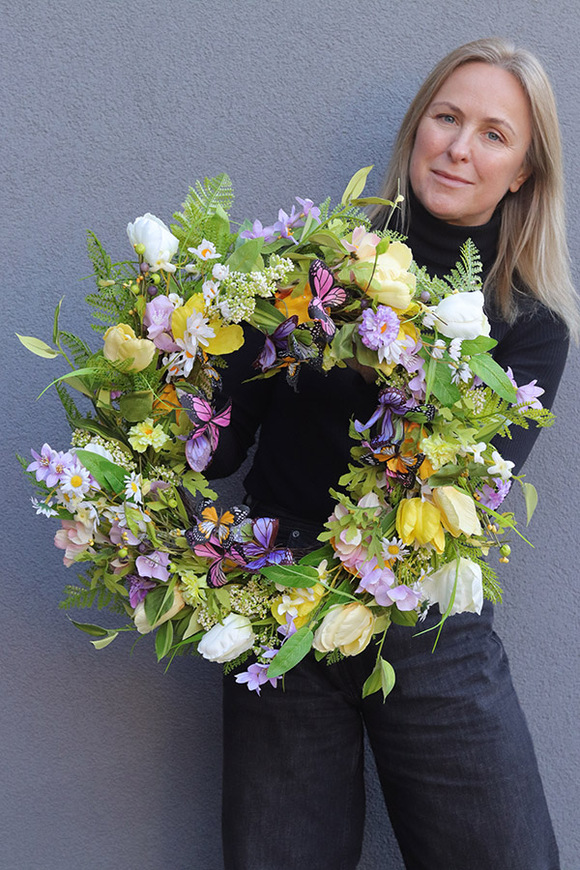 Motyla Wiosna, wianek na drzwi