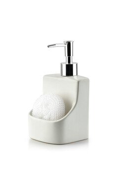 Armina, dozownik do mydła ze zmywakiem, biały, 450ml