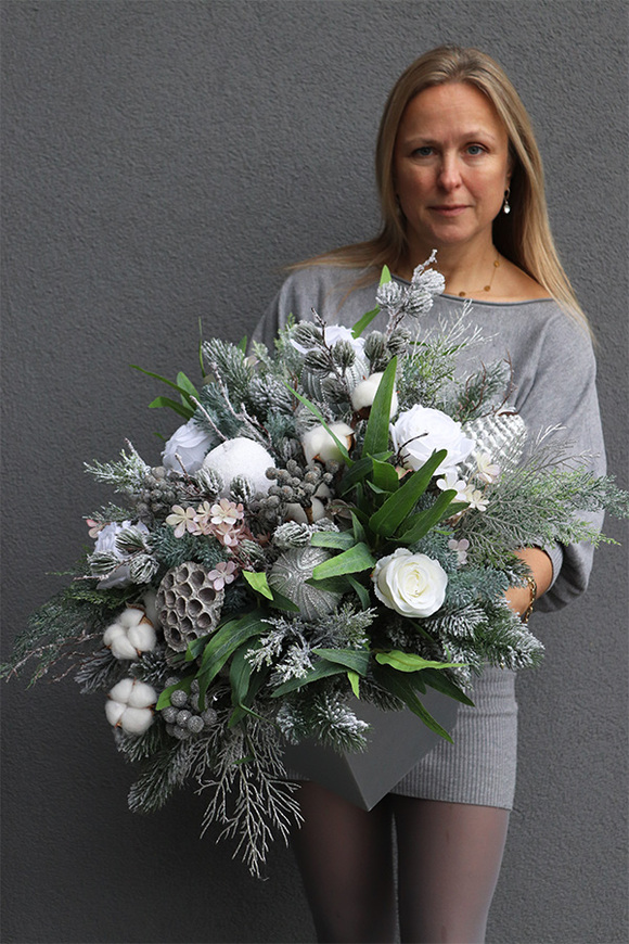 Silverina 2, bogaty zimowy flowerbox