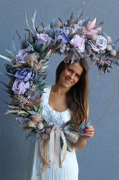 Violettana Subtelle, wianek na obręczy, rozp.73cm 