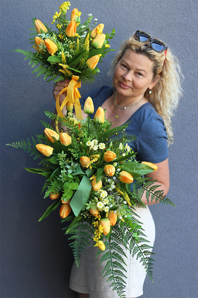 Żółta Energia New, wiosenny bukiet do wazonu