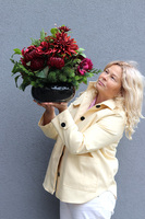 Bordo Katerra Extra, kompozycja nagrobna w misie, wym.36x35cm