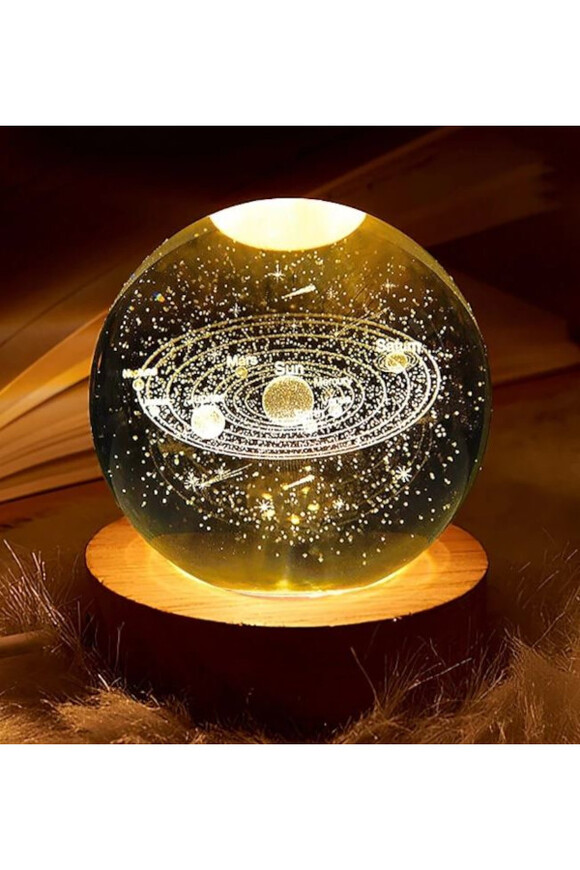 Dekoracja szklana kula z podświetleniem Led NOAH 14 cm 457-41 AMLED