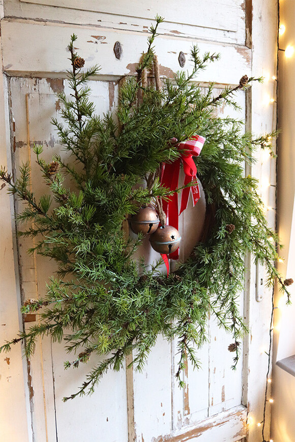 Świąteczny Kolor Big 2, bogaty wianek świąteczny LED