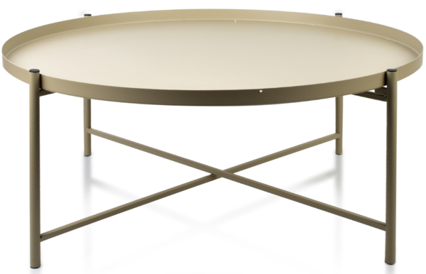 Harriet Beige, stylowy metalowy stolik, wym.76.5x32cm