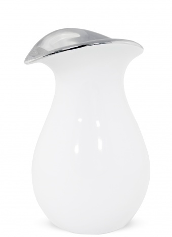 Arco White A, wazon ceramiczny, wym.17x11x11cm
