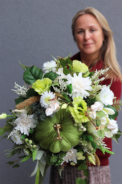 jesienny flowerbox Dyniowy Green, wym.51x45cm   