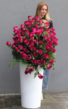 Carmen, podłogowa dekoracja kwiatowa, wym.150x100cm 