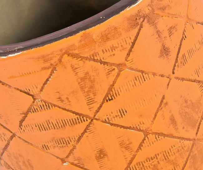 Etno osłonka romby a, wym. 20.5x20.5x19cm