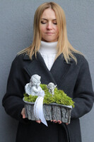 Anielskie Pożegnanie, stroik nagrobny serce