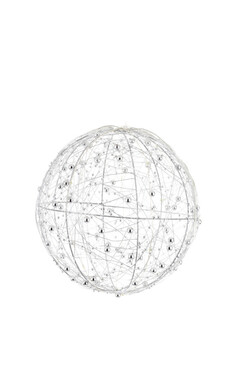 Glimmeria Silver B, kula dekoracyjna LED, śr.20cm