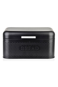 chlebak metalowy Modern Kitchen, czerń, wym.30.5x20x15cm