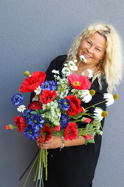 Mazowsze Classic, bukiet z polnych kwiatów, dł.74cm