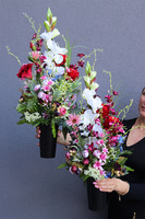 bukiet nagrobny z mieczykiem, Nefruta, dł.65cm 