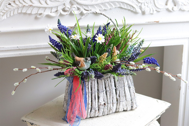 Koszyczek Wiosenny Szafirki