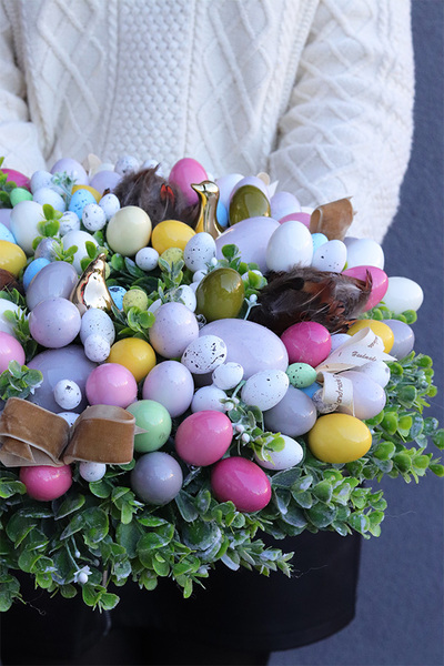 Spring Pastelina 2, wielkanocny wianek z jajkami
