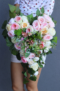 kompozycja nagrobna, Serce Berino 2, wym.17x50x33cm