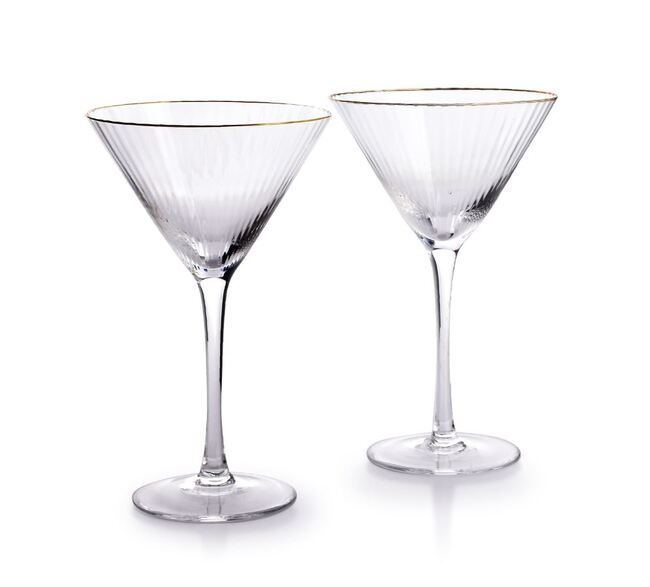 Madeleine Gold, kieliszek do martini, kpl.2szt, poj.300ml