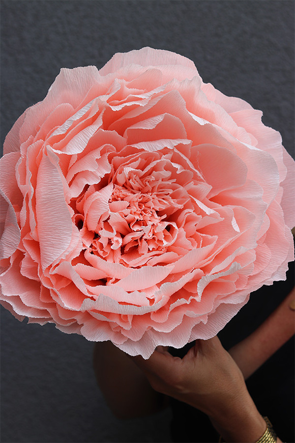 Paper Flower O, ręcznie robiony kwiat papierowy