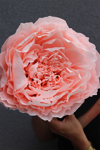 Paper Flower O, ręcznie robiony kwiat papierowy