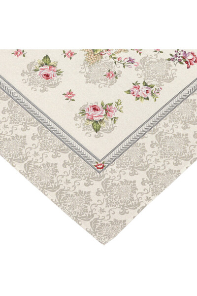 Rose Palace Beige, obrus gobelinowy serweta