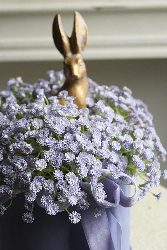 Kaszka Liliowa Bunny, wielkanocny flowerbox kwiatowy